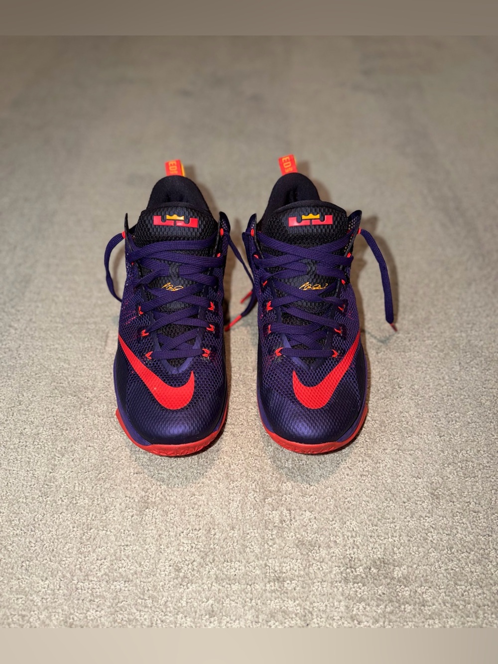 Nike LeBron 12 Low “Court Purple” Sneakers Men’s Size 11.5